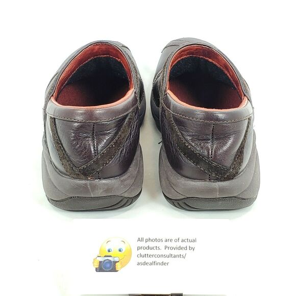 Merrell Promo Patch Bug Casual Slip On Clog Womens Size 6 63796 Brown Red - Picture 2 of 8